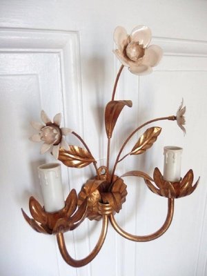 Franzosische Blumen Wandlampe 1950er Bei Pamono Kaufen
