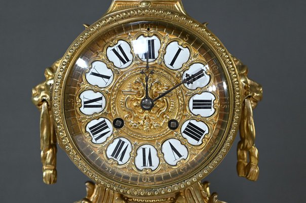 Orologio in bronzo di per Palais Royal, anni '70 dell