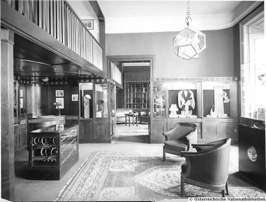 Art Nouveau Austrian Brass and Glass Dodecahedron Lamp attributed