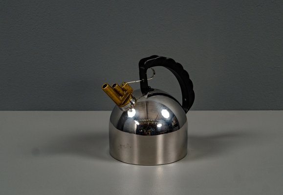 Stainless Steel Kettle by Richard Sapper for Alessi, 1980s