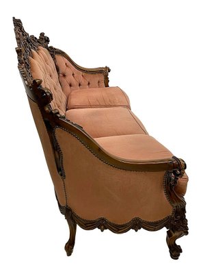 Italian Baroque Sofa and Armchairs, 1970s, Set of 3 for sale Italian Baroque Sofa and Armchairs, 1970s, Set of 3 for sale