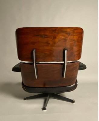 Lounge Chair in Black Leather by Charles Eames for Herman Miller