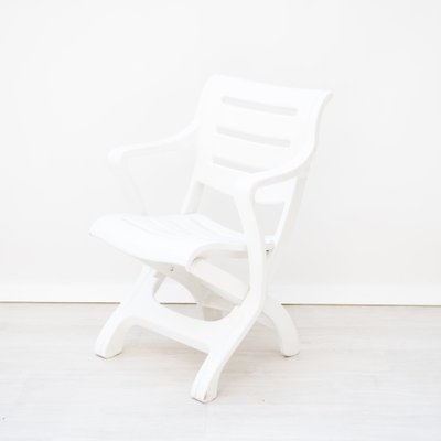 Sedie pieghevoli in legno laccato di Fratelli Reguitti, anni '60