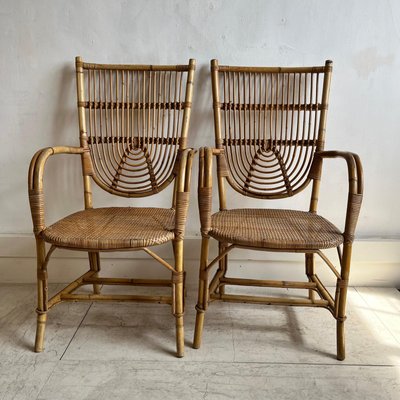 Pamono Vintage Bamboo Dining Set Vintage Italian Dining Table With