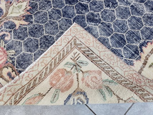 Vintage Turkish Blue Rug, 1960s for sale at Pamono
