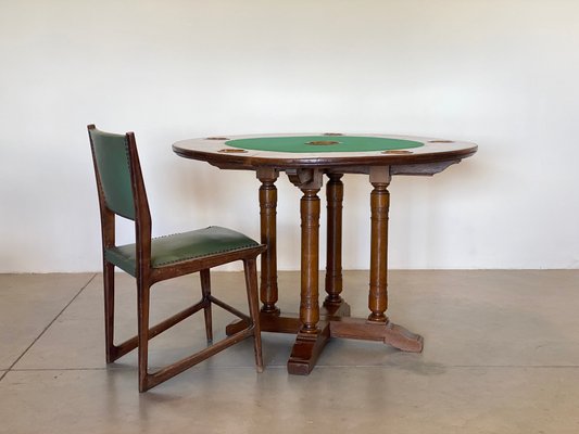 Oak Game Tables, 1940s, Set of 2 for sale at Pamono