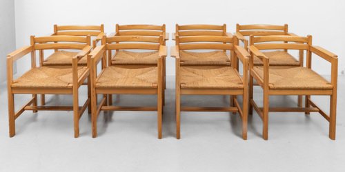 Pine Armchairs attributed to Børge Mogensen for Ab Karl Andersson
