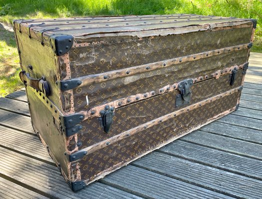 Antique Trunk in LV Monogram Canvas from Louis Vuitton, France