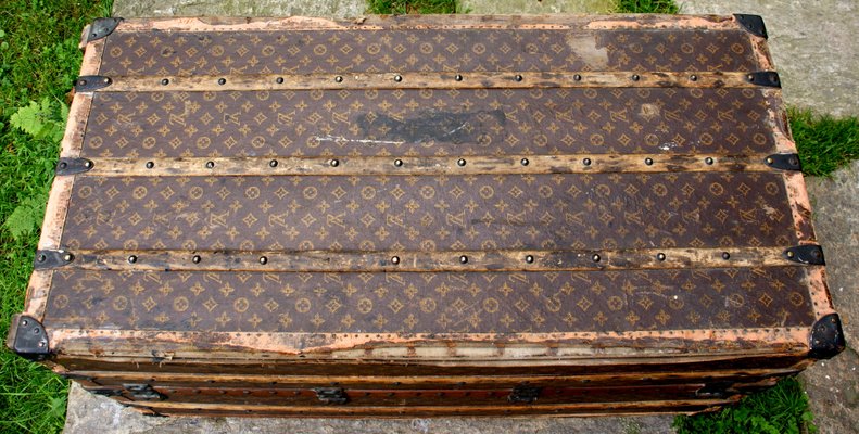 Antique Trunk in LV Monogram Canvas from Louis Vuitton, France