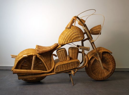 Rattan Harley Davidson Model by Tom Dixon for Habitat, 1990s for
