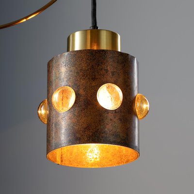Double Hanging Lamp Copper Glass by Nanny Still for Raak Amsterdam