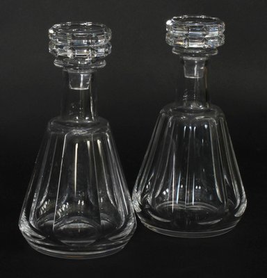 Vintage Harcourt Talleyrand Crystal Decanters attributed to 