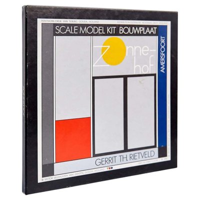 希少Gerrit Thomas Rietveld モデルキット Scale Model Kit Construction Plate attributed to Gerrit Thomas