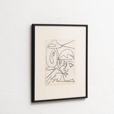 Françoise Gilot, Composition, Lithograph, 1951, Framed for sale at