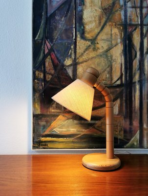 Swedish Pine Table Lamp from GB Solbackens Svarveri, 1970s for