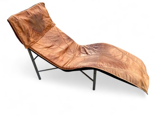 Chaise Lounge Skye in Cognac bBown Leather by Tord Björklund for