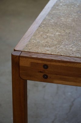 Mid-Century Modern Danish Dining Table in Oak & Cork Mid-Century Modern Danish Dining Table in Oak & Cork