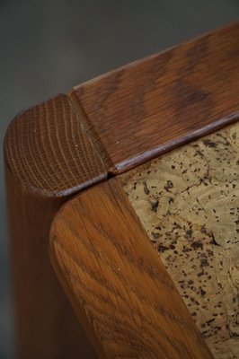 Mid-Century Modern Danish Dining Table in Oak & Cork Mid-Century Modern Danish Dining Table in Oak & Cork