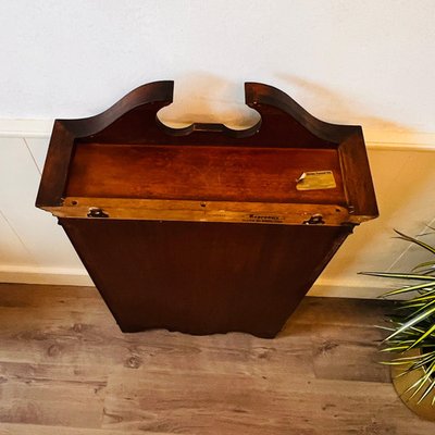 Vintage Georgian English Wooden Display Cabinet with Key for sale
