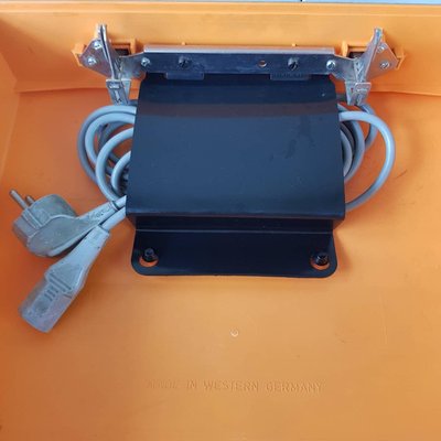 Vintage Orange Typewriter Adler Gabriele 2000, Western Germany for