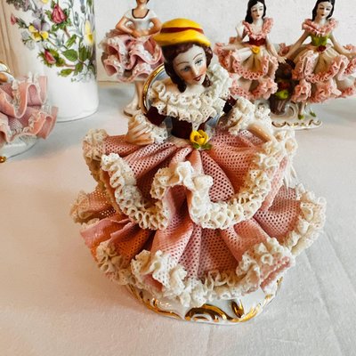 Poupée En Porcelaine Dresden Art - 12 Cm - Ancienne - NEUVE