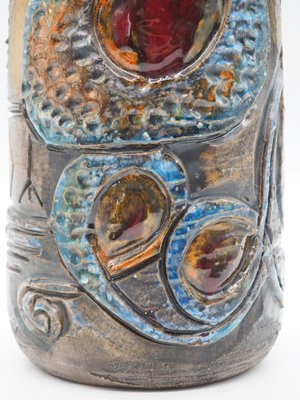 Large Vintage Nordic Swedish Ceramic Stoneware Vase by Marian