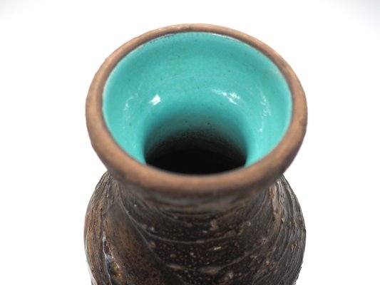 Large Vintage Nordic Swedish Ceramic Stoneware Vase by Marian