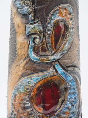 Large Vintage Nordic Swedish Ceramic Stoneware Vase by Marian