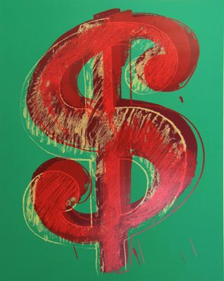 Andy Warhol, Dollar Green, Screenprint for sale at Pamono