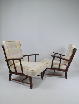 Set of Mid-Century Armchairs, 1950s