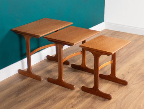 Mid Century Nest of 3 Coffee Tables in Teak from G Plan 1960s