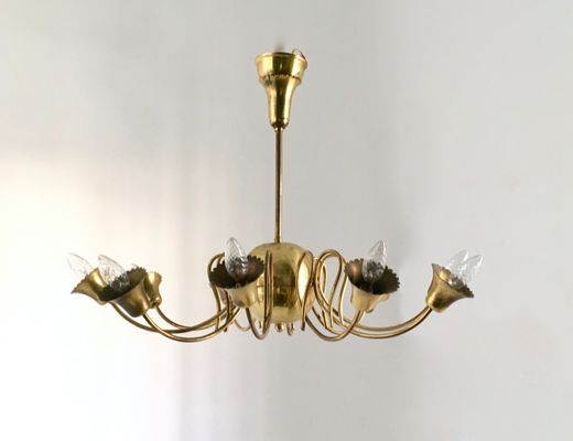 Vintage Italian Br Ceiling Light 1950s Vintage Italian Br Ceiling Light 1950s