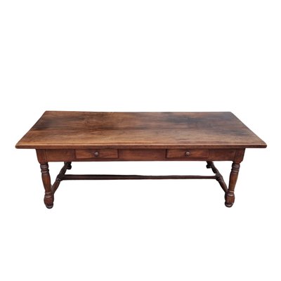 Tavolo da refettorio antico in noce, Toscana, 1770 in vendita su