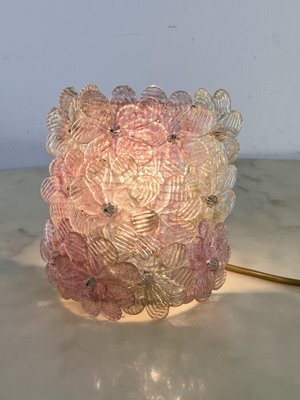 Mid-Century Murano Glass Wall Lamp attributed to Barovier