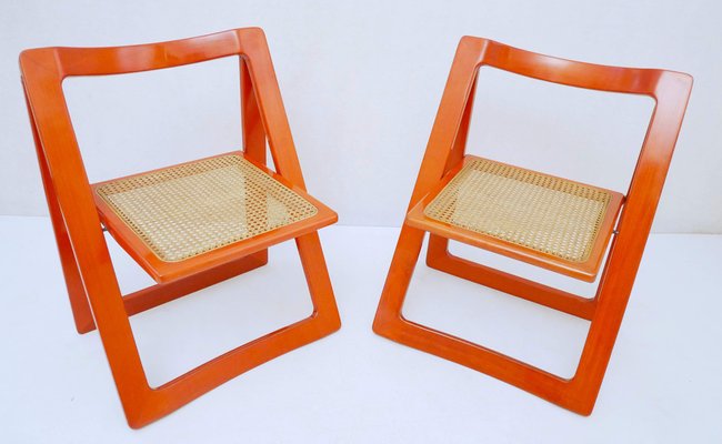 Set of Folding Chairs Model Trieste by Jacober - D'Aniello for