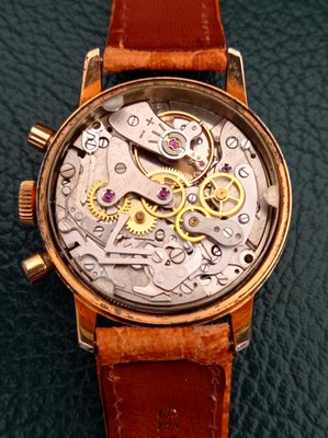 Montre Homme Vintage ELVIA Chronographe - Occasion, En Très Bel état