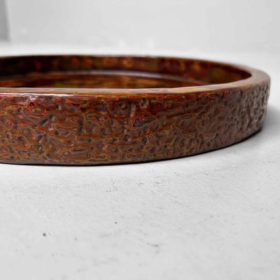 Plat allongé en laque japonaise TSUGARU NURI
