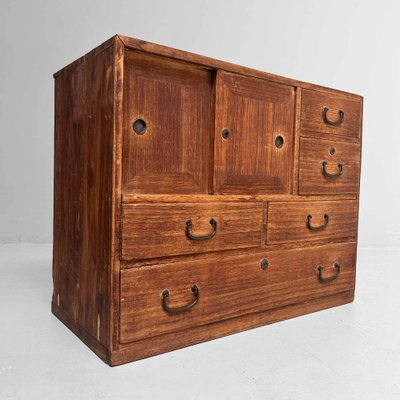 3 Drawer Negoro Tansu Chest From Japan - Meiji Period 3 Drawer Negoro Tansu Chest From Japan - Meiji Period