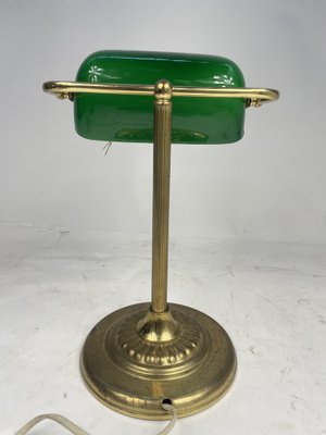Lampe vntage en verre vert et laton, Espagne 1950 | Lamp, Vntage