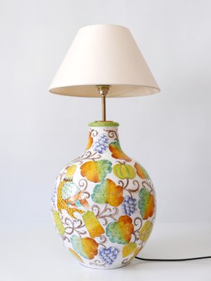 Large Mid-Century Modern Ceramic Table Lamp by Romano Innocenti