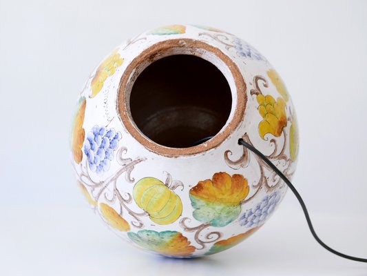 Large Mid-Century Modern Ceramic Table Lamp by Romano Innocenti
