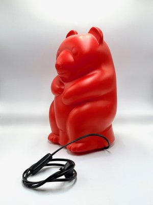 Vintage German Red Gummy Bear Table Lamp, 1990s for sale at Pamono