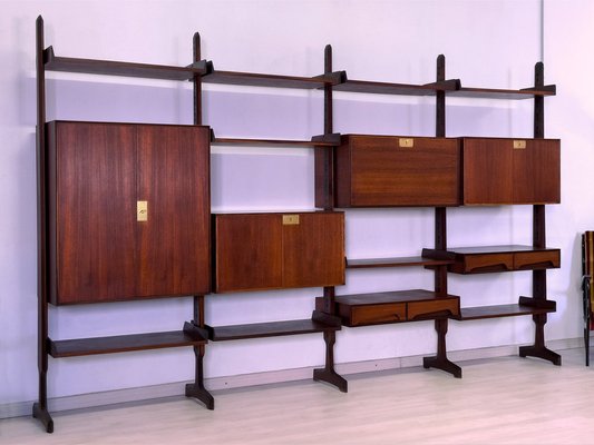 Mid-Century Italian Teak Bookcase by Vittorio Dassi, 1950s