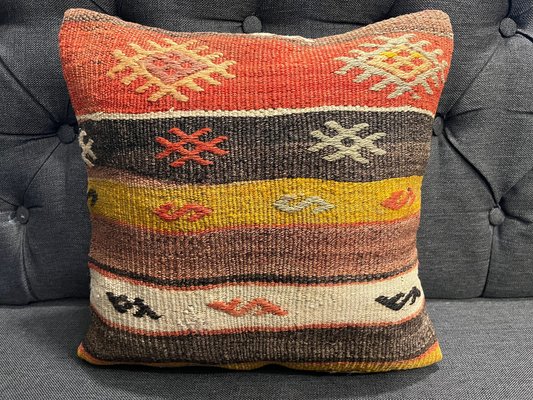 Fodera cuscino cm 40 x 40 Country Fiori con balza doppia