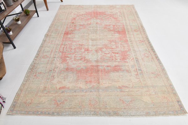 52×141 \"幸せの青い鳥\" ViNTAGE TURKiSH RUG Vintage Turkish Blue Rug, 1960s for sale at Pamono
