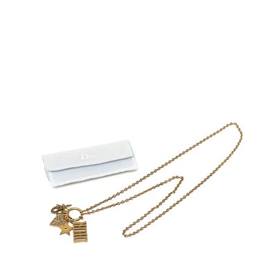 Dior Logo Charms Necklace by Christian Dior for sale at Pamono