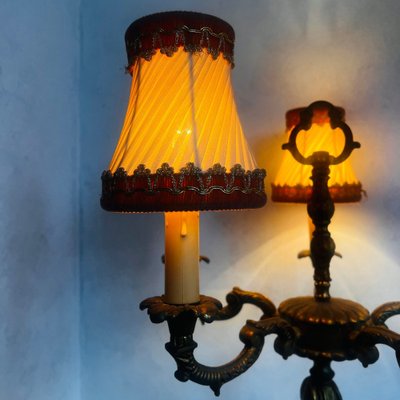 Antique Floor Lamp in Bronze for sale at Pamono