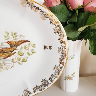 SERIE DE 12 Assiettes Decor Poissons Porcelaine De Limoges "Giraud" EUR
