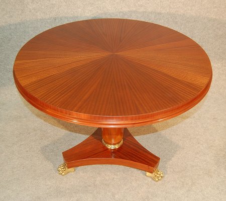 Antique pedestal table on sale with claw feet
