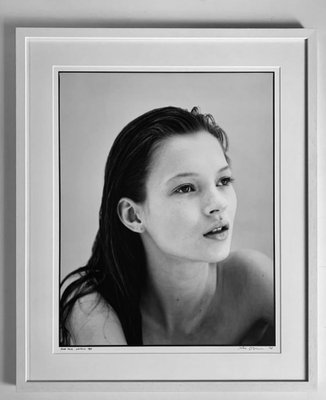 Jake Chessum, Kate Moss at 16 Side View, 1990s, Framed Archival